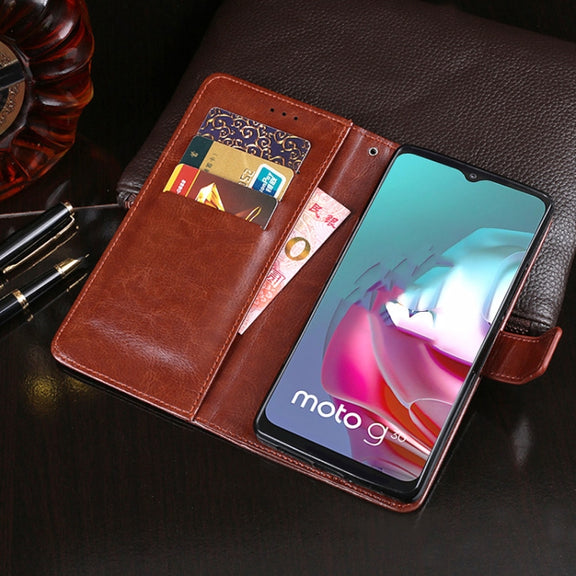 For Lenovo K13 Note idewei Crazy Horse Texture Horizontal Flip Leather Case with Holder & Card Slots & Wallet(White)