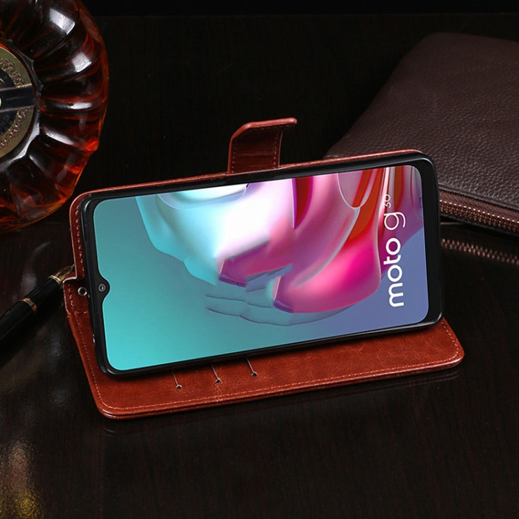 For Lenovo K13 Note idewei Crazy Horse Texture Horizontal Flip Leather Case with Holder & Card Slots & Wallet(White)