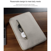ND11 Jacquard Fabric Laptop Liner Bag, Size:13.3 inch(Sheepskin Dark Gray)