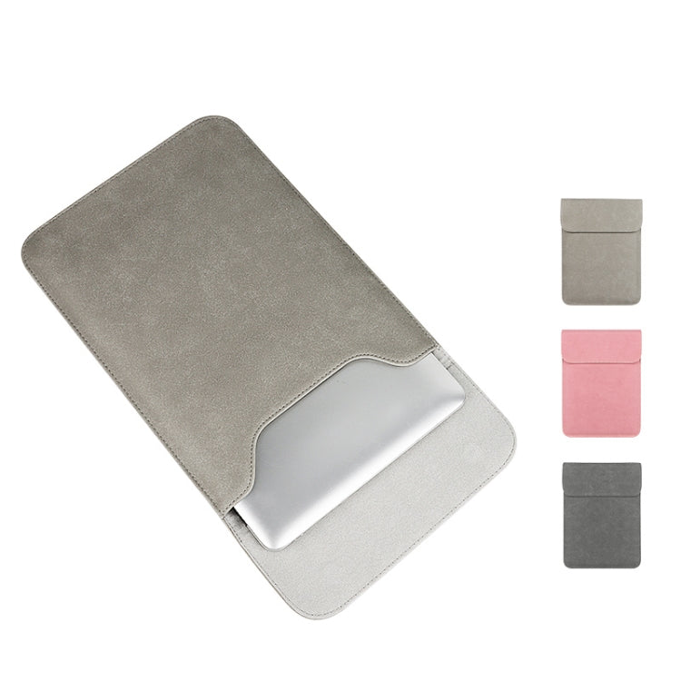 PU02 Ultra-thin Notebook Liner Bag with Small Bag, Size:13.3 inch(Dark Grey)
