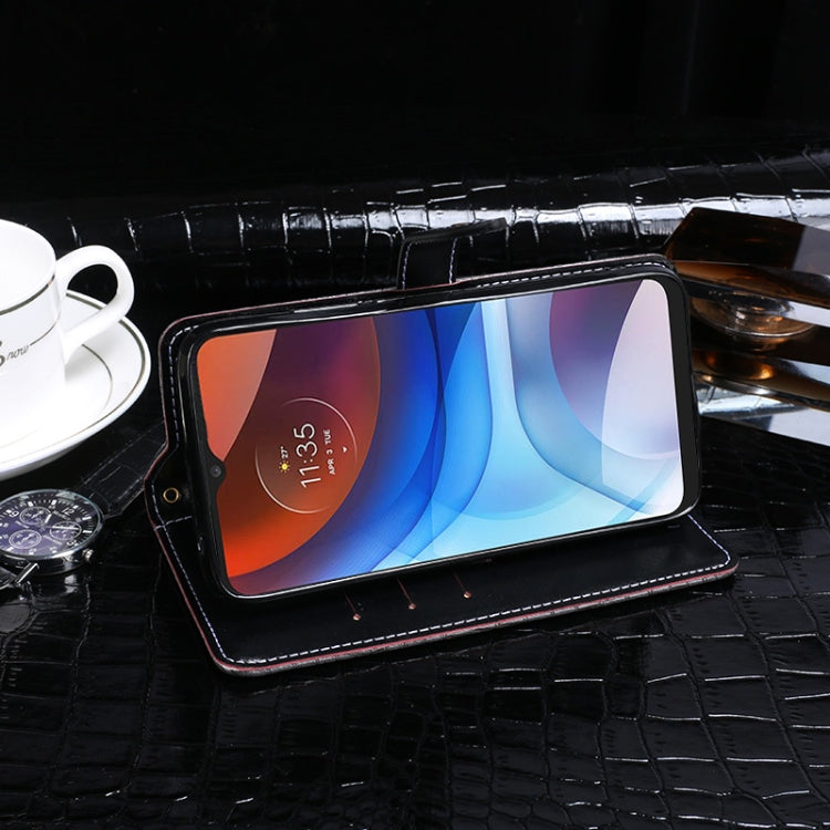 For Lenovo K13 idewei Crocodile Texture Horizontal Flip Leather Case with Holder & Card Slots & Wallet(Black)