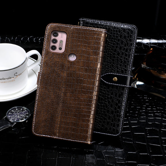 For Lenovo K13 Note idewei Crocodile Texture Horizontal Flip Leather Case with Holder & Card Slots & Wallet(Black)