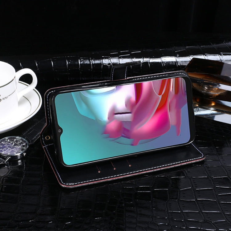 For Lenovo K13 Note idewei Crocodile Texture Horizontal Flip Leather Case with Holder & Card Slots & Wallet(Black)