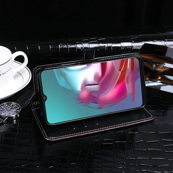 For Lenovo K13 Note idewei Crocodile Texture Horizontal Flip Leather Case with Holder & Card Slots & Wallet(Black)