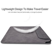 PU03 Lightweight Sheepskin Notebook Liner Bag, Size:14.1-15.4 inch(Deep Space Gray)