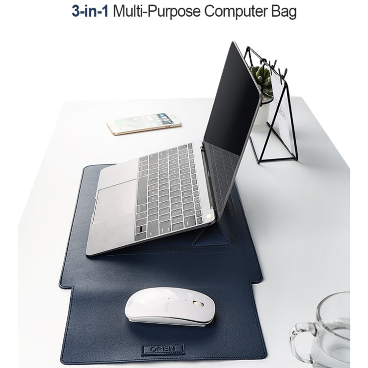 PU06 3 in 1 PU Multifunctional Laptop Bag, Size:13.3 inch(Black)