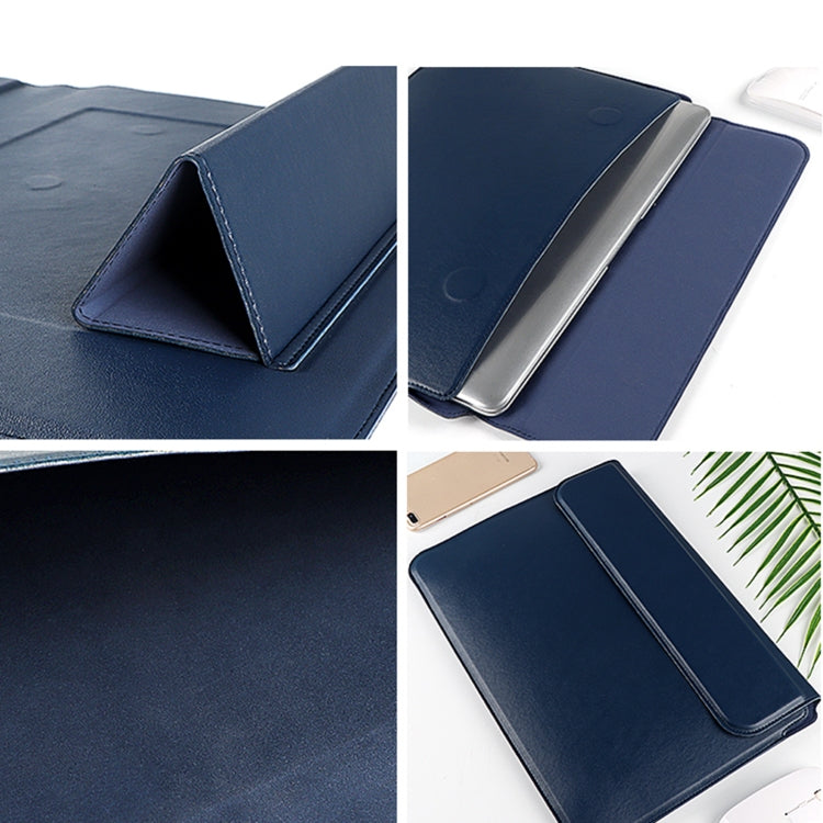 PU08 Multifunctional Notebook PU Liner Bag, Size:13.3 inch(Royal Blue)