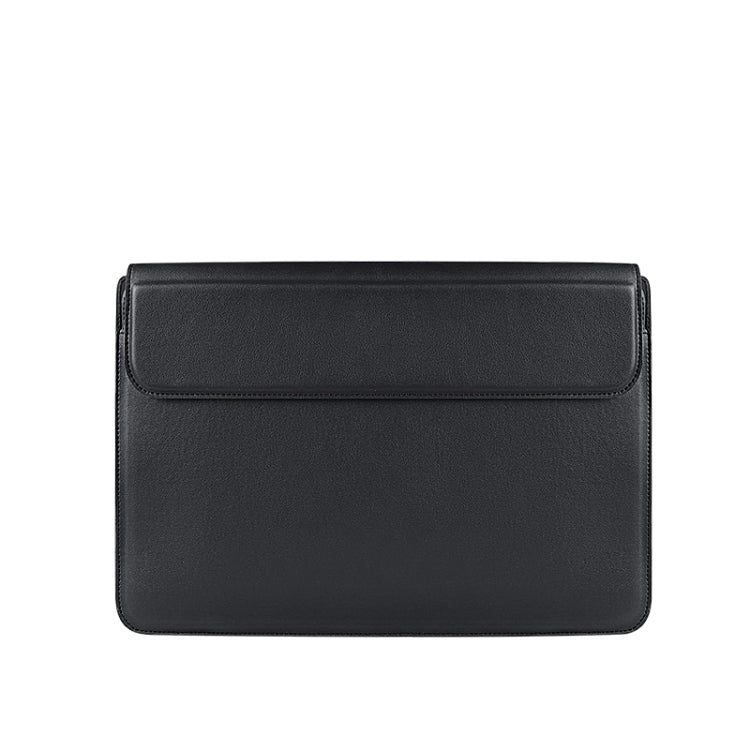 PU08 Multifunctional Notebook PU Liner Bag, Size:14.1-15.4 inch(Black)