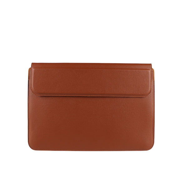 PU08 Multifunctional Notebook PU Liner Bag, Size:14.1-15.4 inch(Cowhide Yellow)
