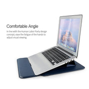 PU08 Multifunctional Notebook PU Liner Bag, Size:14.1-15.4 inch(Royal Blue)