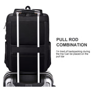 SJ01 Business Casual Computer Backpack with USB Charging Port, Size:13-15 inch Universal(Black)