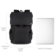 SJ02 13-15.6 inch Universal Large-capacity Laptop Backpack with USB Charging Port(Apricot)