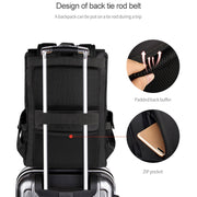 SJ02 13-15.6 inch Universal Large-capacity Laptop Backpack with USB Charging Port(Apricot)