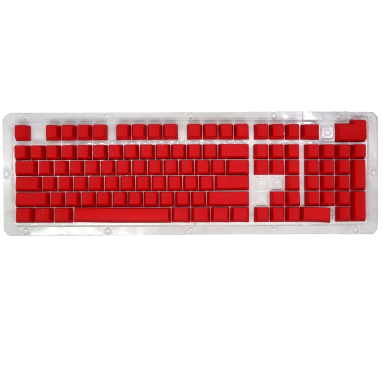 HXSJ P9 104 Keys PBT Color Mechanical Keyboard Keycaps(Red)