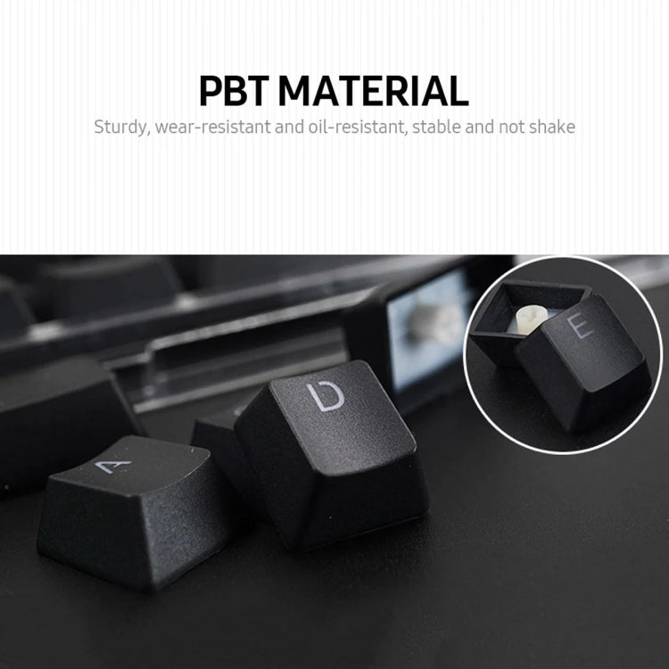 HXSJ P9 104 Keys PBT Color Mechanical Keyboard Keycaps(Red)
