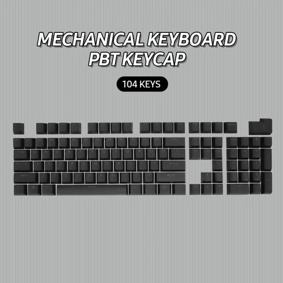 HXSJ P9 104 Keys PBT Color Mechanical Keyboard Keycaps(Lake Blue)