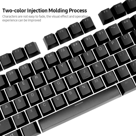 HXSJ P9 104 Keys PBT Color Mechanical Keyboard Keycaps(Orange)