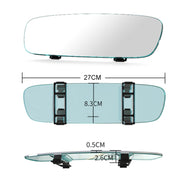 3R-335 Planemirror 270mm Car Rearview Retrofit Frameless Clear Large Mirror(White)