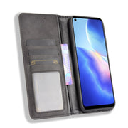 For Blackview A90 Magnetic Buckle Retro Crazy Horse Texture Horizontal Flip Leather Case with Holder & Card Slots & Photo Frame(Black)