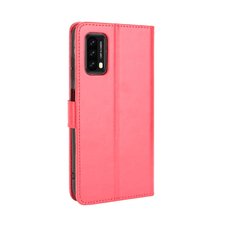 For Blackview A90 Crazy Horse Texture Horizontal Flip Leather Case with Holder & Card Slots & Lanyard(Red)
