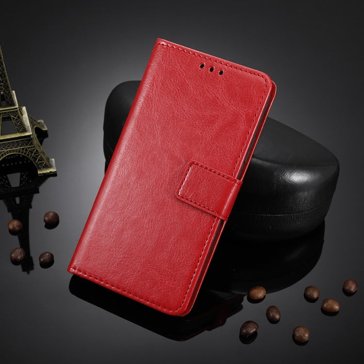 For Blackview A90 Crazy Horse Texture Horizontal Flip Leather Case with Holder & Card Slots & Lanyard(Red)