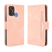 For Doogee X96 Pro Skin Feel Calf Pattern Horizontal Flip Leather Case with Holder & Card Slots & Photo Frame(Pink)
