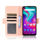 For Doogee X96 Pro Skin Feel Calf Pattern Horizontal Flip Leather Case with Holder & Card Slots & Photo Frame(Pink)