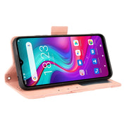 For Doogee X96 Pro Skin Feel Calf Pattern Horizontal Flip Leather Case with Holder & Card Slots & Photo Frame(Pink)