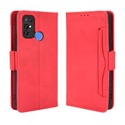 For Doogee X96 Pro Skin Feel Calf Pattern Horizontal Flip Leather Case with Holder & Card Slots & Photo Frame(Red)