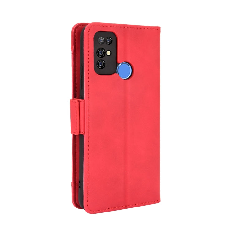For Doogee X96 Pro Skin Feel Calf Pattern Horizontal Flip Leather Case with Holder & Card Slots & Photo Frame(Red)