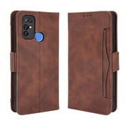 For Doogee X96 Pro Skin Feel Calf Pattern Horizontal Flip Leather Case with Holder & Card Slots & Photo Frame(Brown)