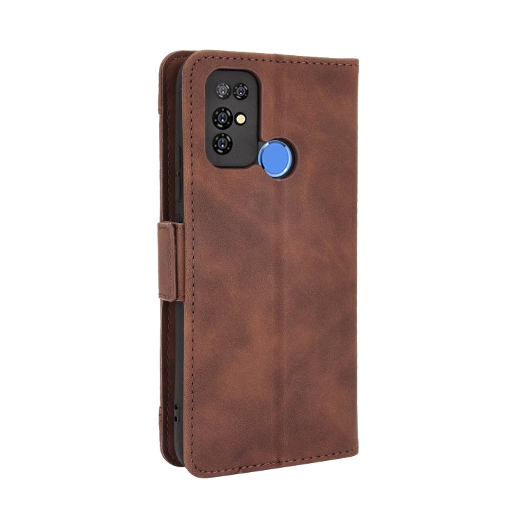 For Doogee X96 Pro Skin Feel Calf Pattern Horizontal Flip Leather Case with Holder & Card Slots & Photo Frame(Brown)
