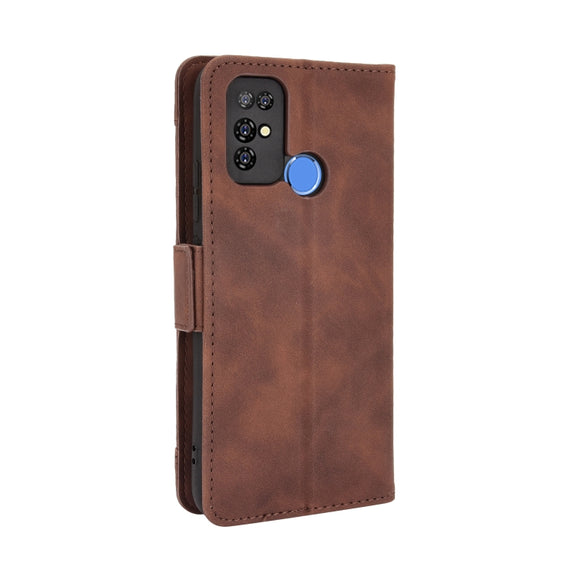 For Doogee X96 Pro Skin Feel Calf Pattern Horizontal Flip Leather Case with Holder & Card Slots & Photo Frame(Brown)