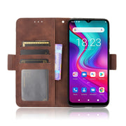 For Doogee X96 Pro Skin Feel Calf Pattern Horizontal Flip Leather Case with Holder & Card Slots & Photo Frame(Brown)
