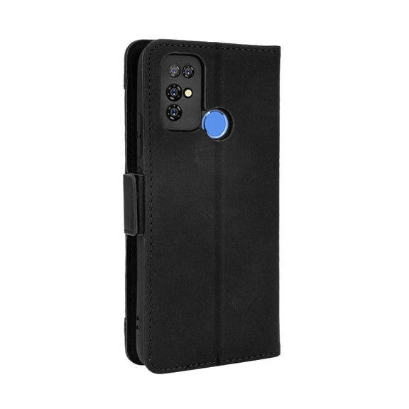 For Doogee X96 Pro Skin Feel Calf Pattern Horizontal Flip Leather Case with Holder & Card Slots & Photo Frame(Black)