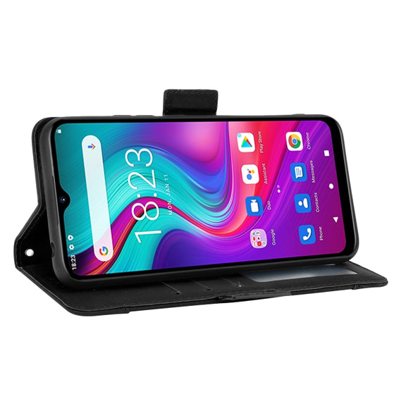 For Doogee X96 Pro Skin Feel Calf Pattern Horizontal Flip Leather Case with Holder & Card Slots & Photo Frame(Black)