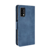 For Blackview A90 Skin Feel Calf Pattern Horizontal Flip Leather Case with Holder & Card Slots & Photo Frame(Blue)