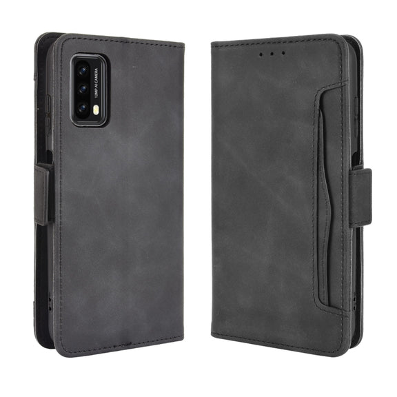 For Blackview A90 Skin Feel Calf Pattern Horizontal Flip Leather Case with Holder & Card Slots & Photo Frame(Black)