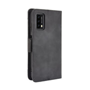 For Blackview A90 Skin Feel Calf Pattern Horizontal Flip Leather Case with Holder & Card Slots & Photo Frame(Black)