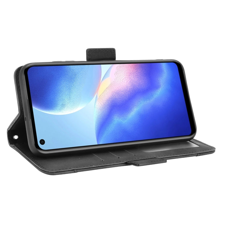 For Blackview A90 Skin Feel Calf Pattern Horizontal Flip Leather Case with Holder & Card Slots & Photo Frame(Black)