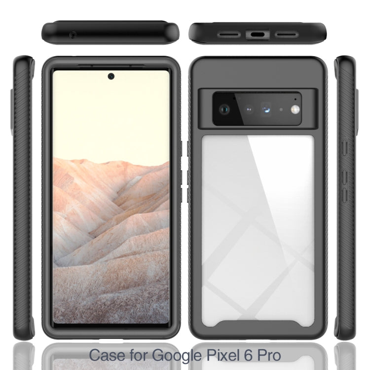 For Google Pixel 6 Pro Starry Sky Solid Color Series Shockproof PC + TPU Case(Rose Red)