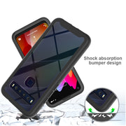 For TCL 10L Starry Sky Solid Color Series Shockproof PC + TPU Case(Black)