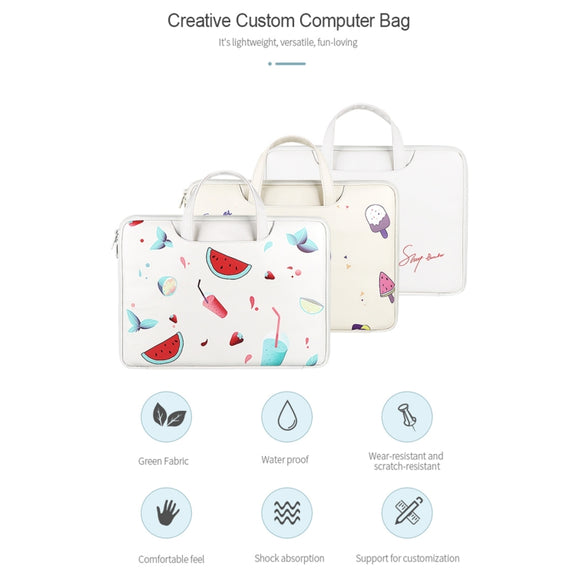 ST01KT Lightweight PU Printed Laptop Bag, Size:13.3 inch(Sheep Head)