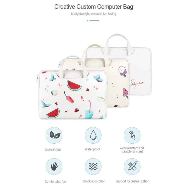 ST01KT Lightweight PU Printed Laptop Bag, Size:13.3 inch(Sheep Head)