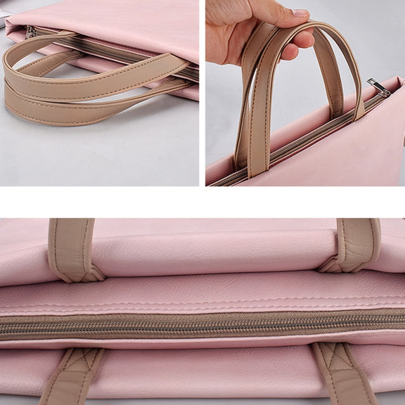 ST05SDZ Lightweight Notebook Laptop Bag with Detachable Shoulder Strap, Size:13.3 inch(Pink)