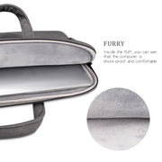 ST06SDJ Frosted PU Business Laptop Bag with Detachable Shoulder Strap, Size:15.6 inch(Dark Gray)