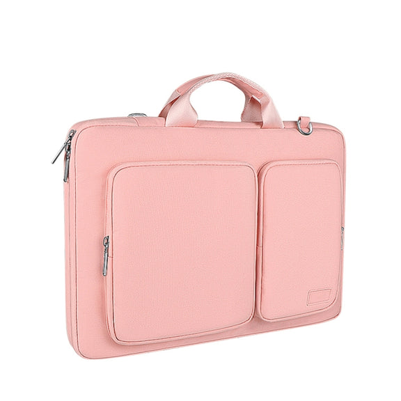 ST11 Polyester Thickened Laptop Bag with Detachable Shoulder Strap, Size:13.3 inch(Pink)