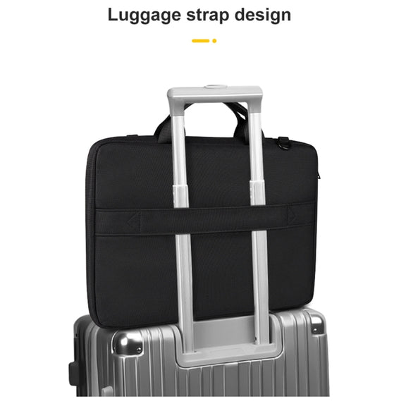 ST11 Polyester Thickened Laptop Bag with Detachable Shoulder Strap, Size:14.1-15.4 inch(Silver Gray)