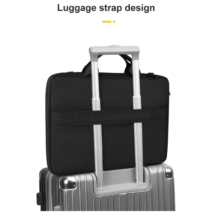 ST11 Polyester Thickened Laptop Bag with Detachable Shoulder Strap, Size:14.1-15.4 inch(Silver Gray)