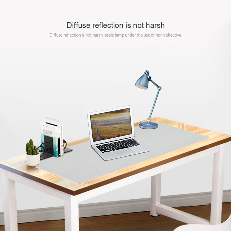 ZD01 Double-sided PU Mouse Pad Table Mat, Size: 90 x 40cm(Pink+Silver)
